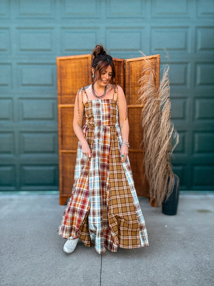 Ashford Plaid Maxi Dress