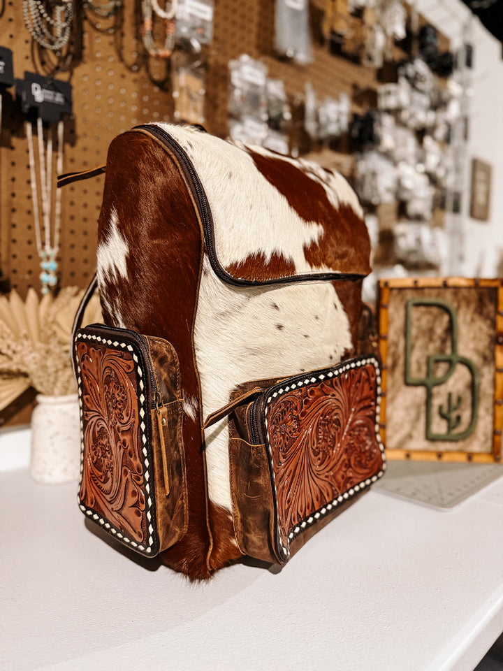 Evangeline Cowhide Backpack #17