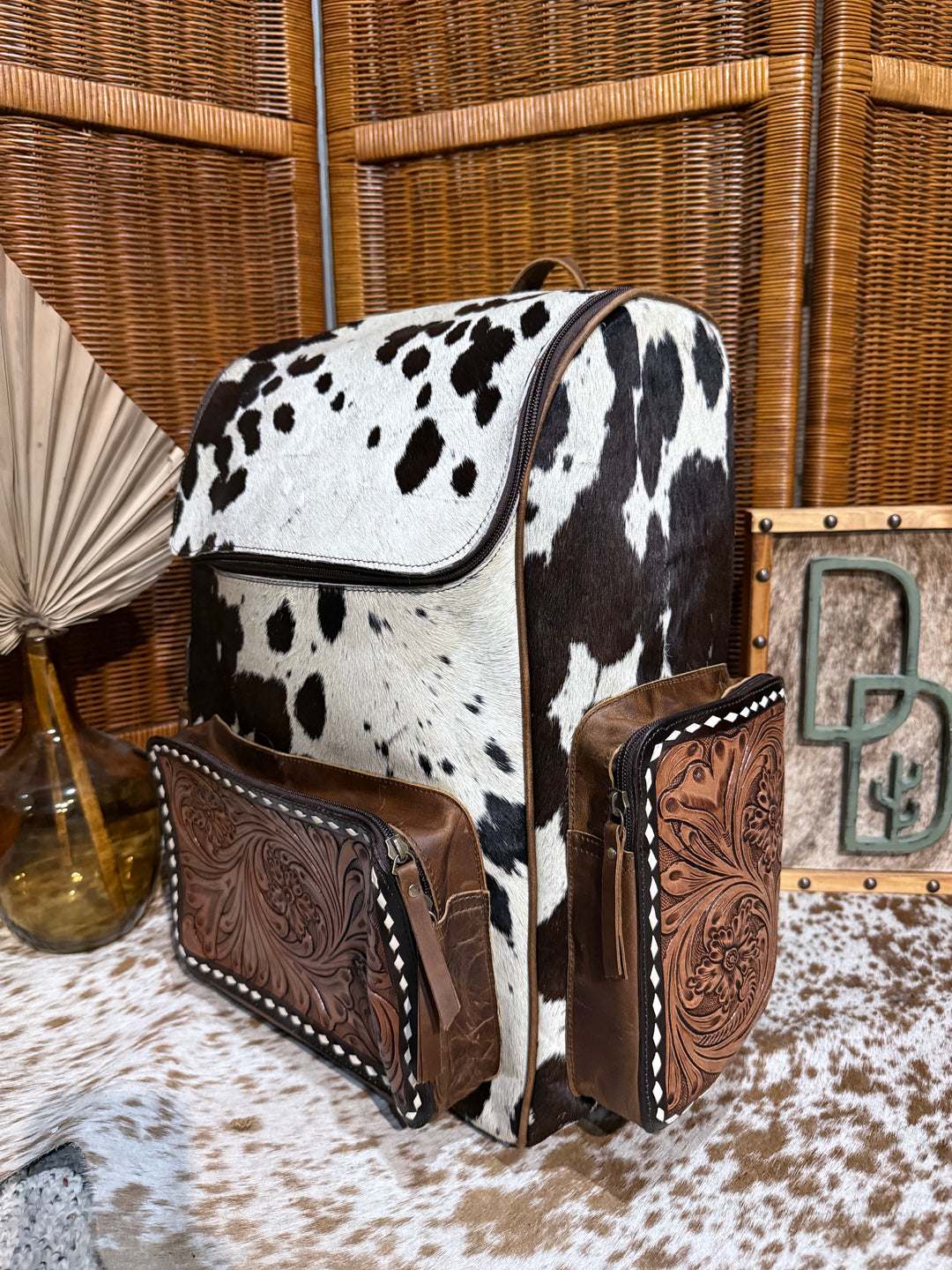 Evangeline Cowhide Backpack #97