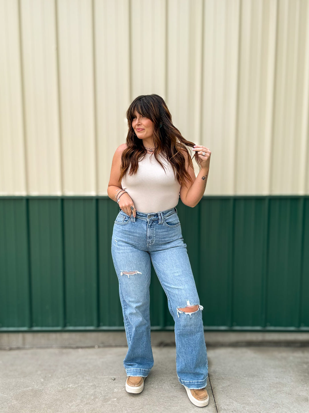 Artemis Vintage: Tummy Control 90's Vintage Wide Jean