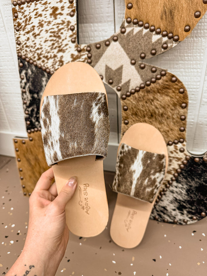 Agave Sky Cowhide Sandals 10 #1