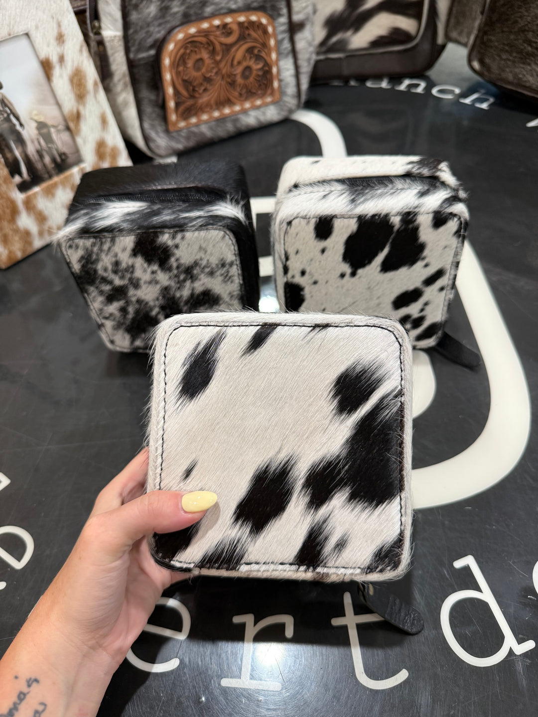 Cruella Cowhide Jewelry Box