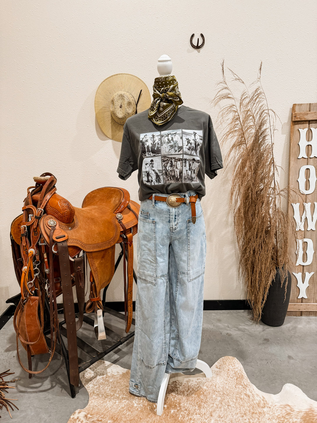 Monochrome Cowboy Tee