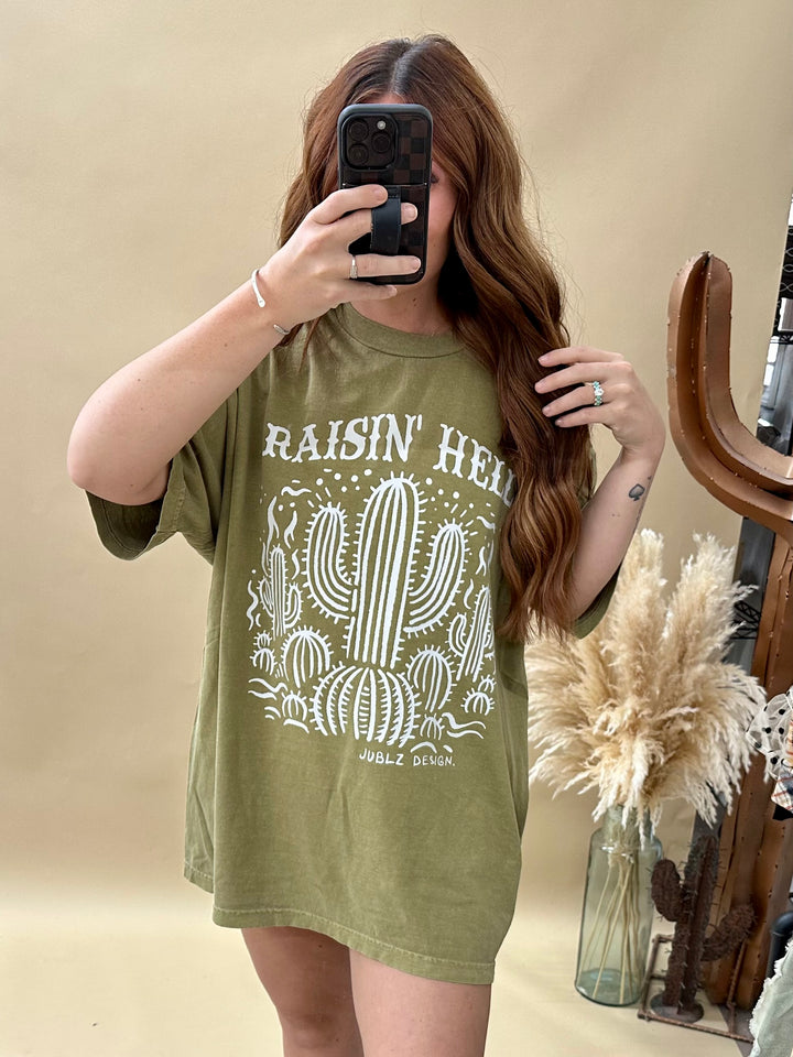 Raisin’ Hell Oversized Tee