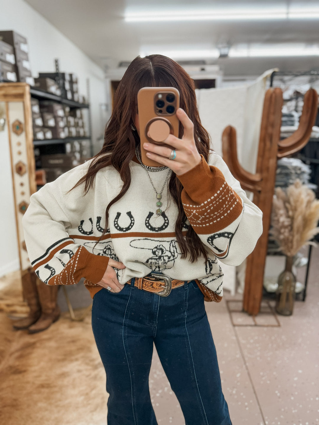 Rootin' Tootin' Cowboy Sweater