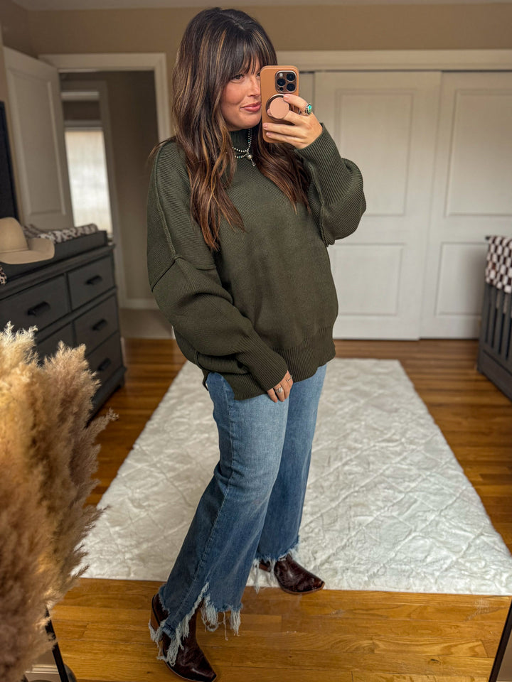 Desert Sweater: Dark Olive