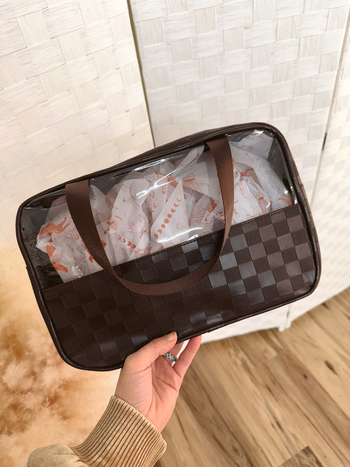 Checkered Travel Bag