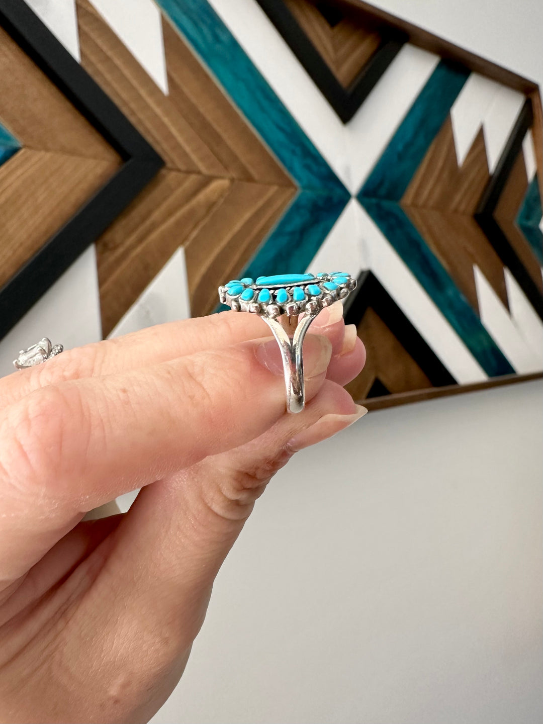 Little King Turquoise Cluster Ring