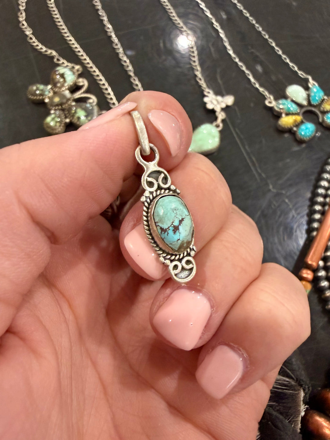 Turquoise Dainty Pendant #3