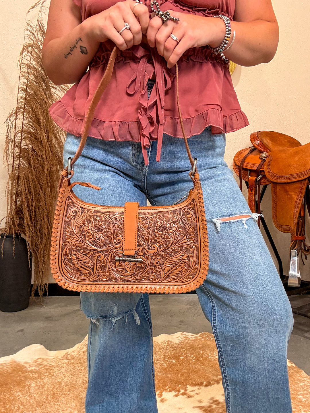Loyal West Saddle Brown Purse