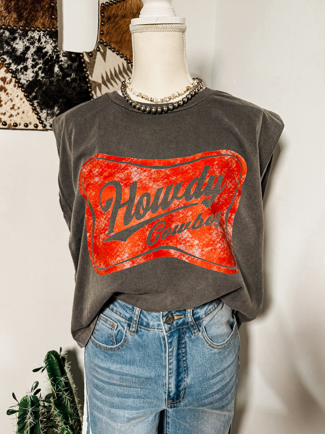 Howdy Cowboy Boyfriend Tank