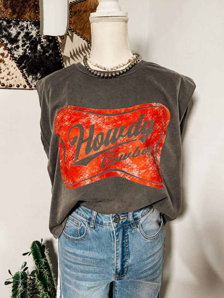 Howdy Cowboy Boyfriend Tank