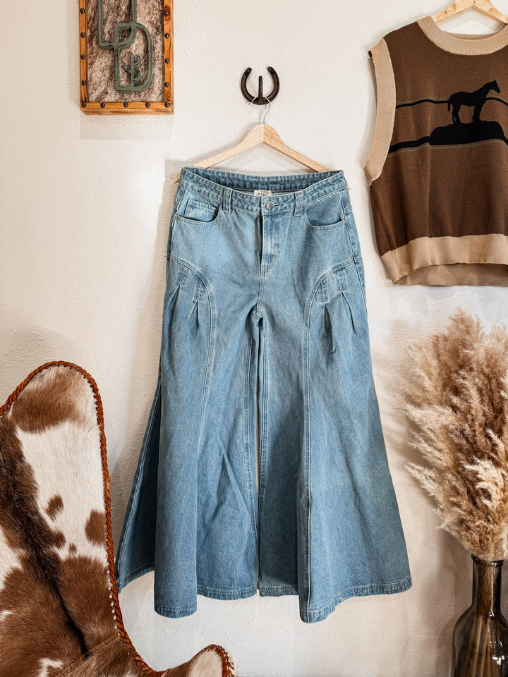 Wild Bloom Wide Leg Jeans