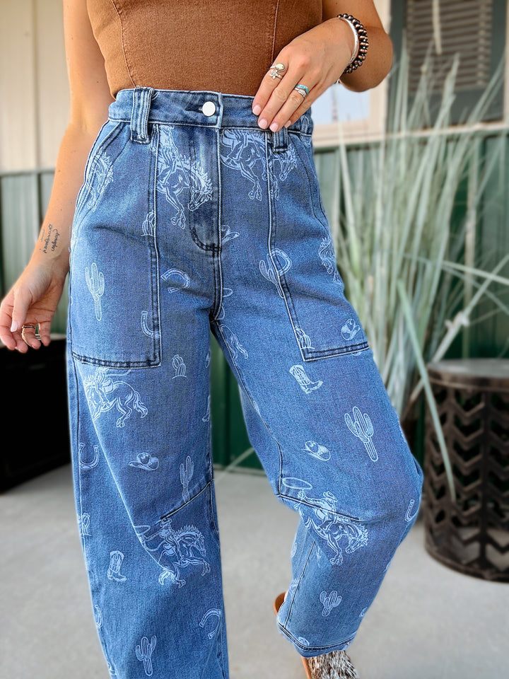 Bleacher Babe Barrel Jean