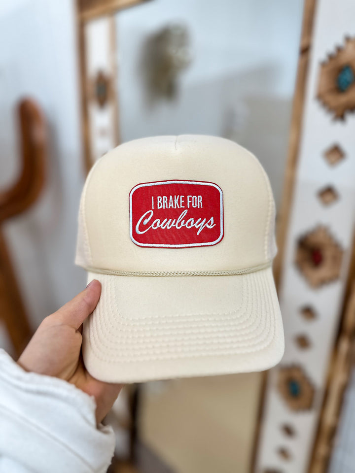 I Brake for Cowboys Trucker Hat