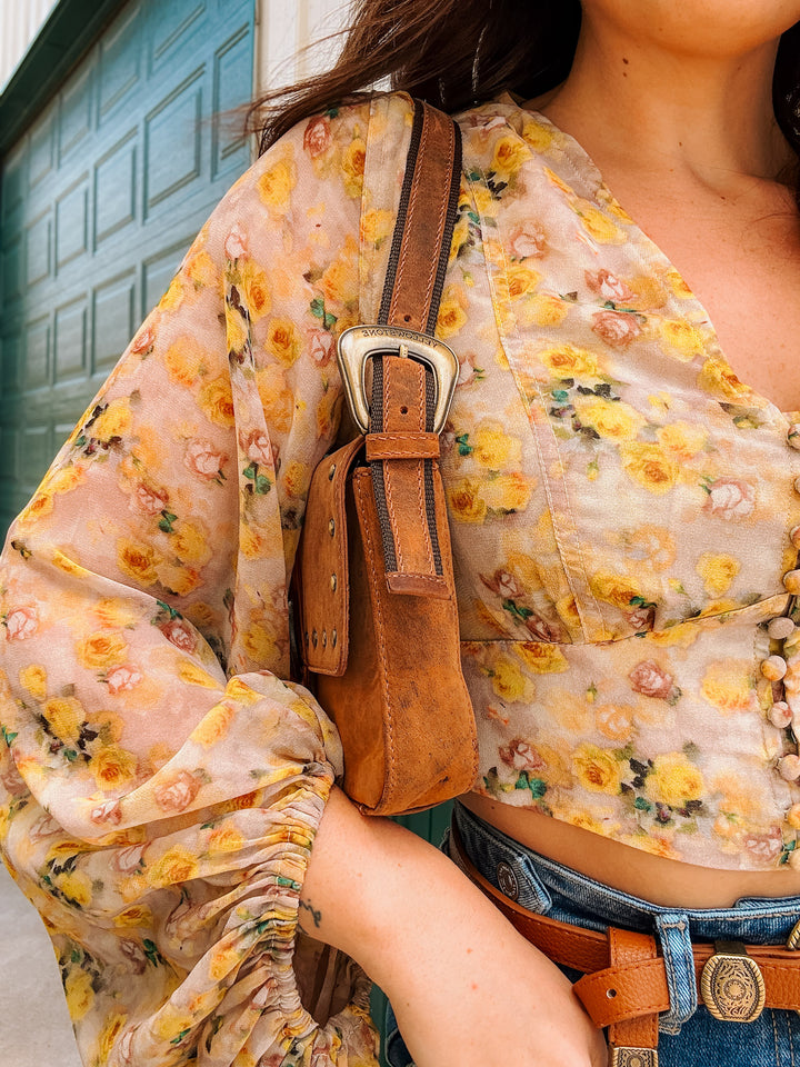 Lola Floral Balloon Sleeve Top