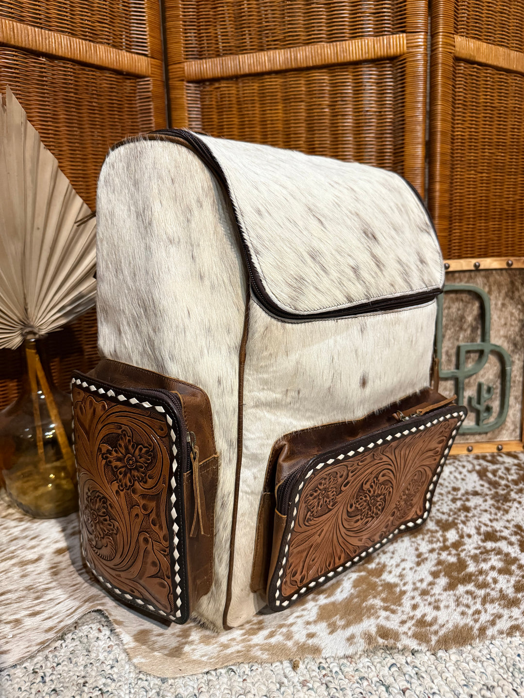Evangeline Cowhide Backpack #98
