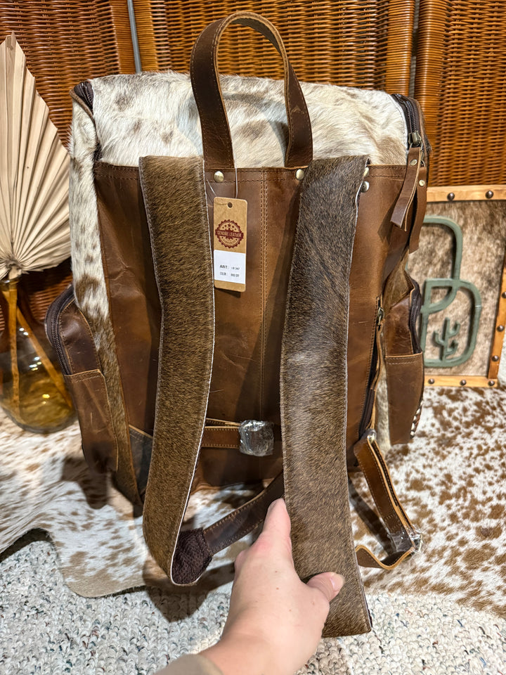 Evangeline Cowhide Backpack #82