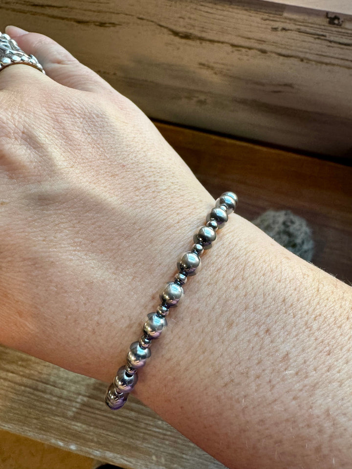 Sterling Silver Pearl Bracelet- 3 mm & 6 mm