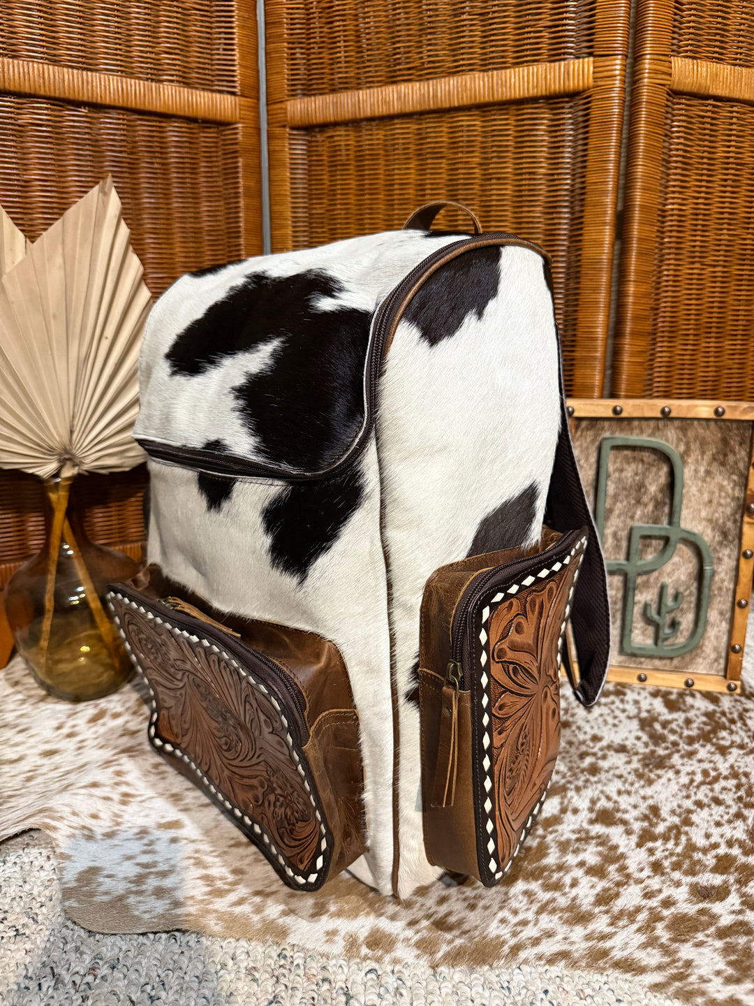 Evangeline Cowhide Backpack #85