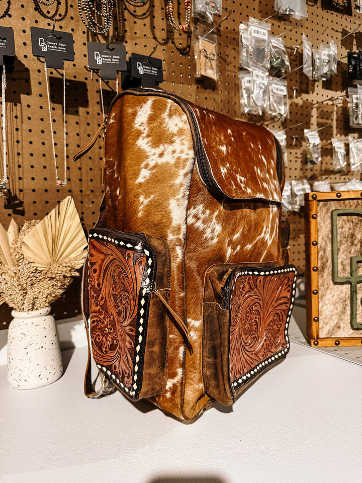 Evangeline Cowhide Backpack #23