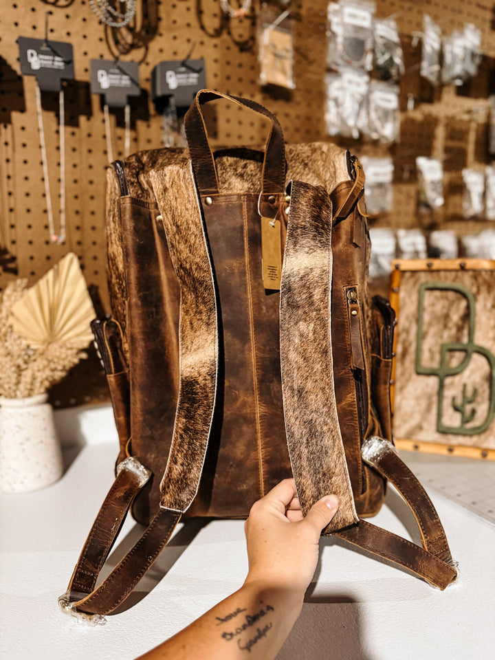 Evangeline Cowhide Backpack #30