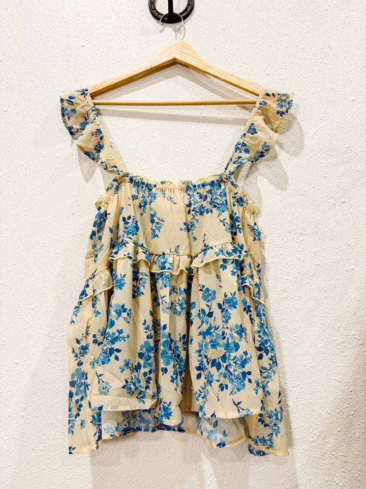 Something Blue Floral Top