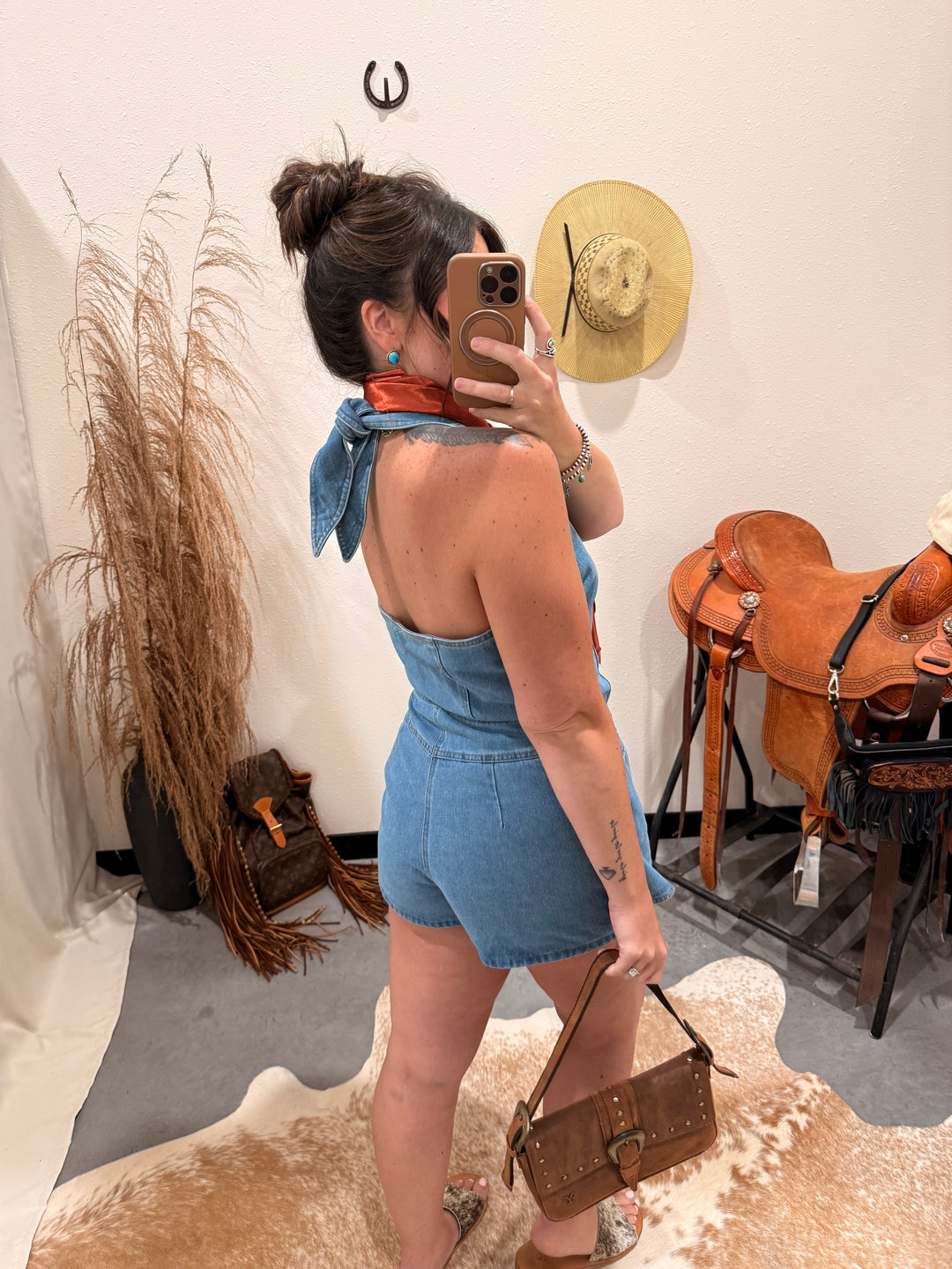 Delilah Denim Romper