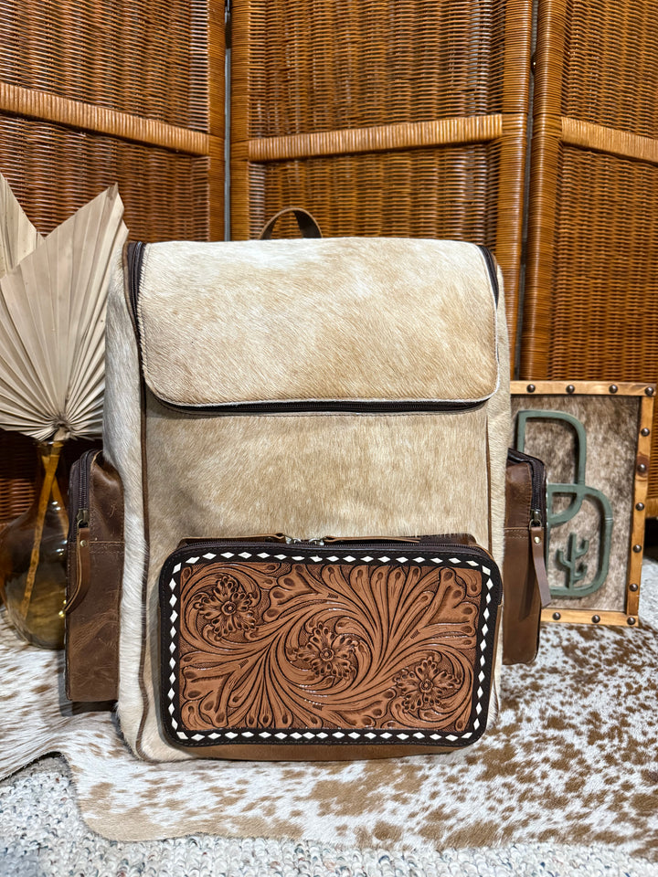 Evangeline Cowhide Backpack #69