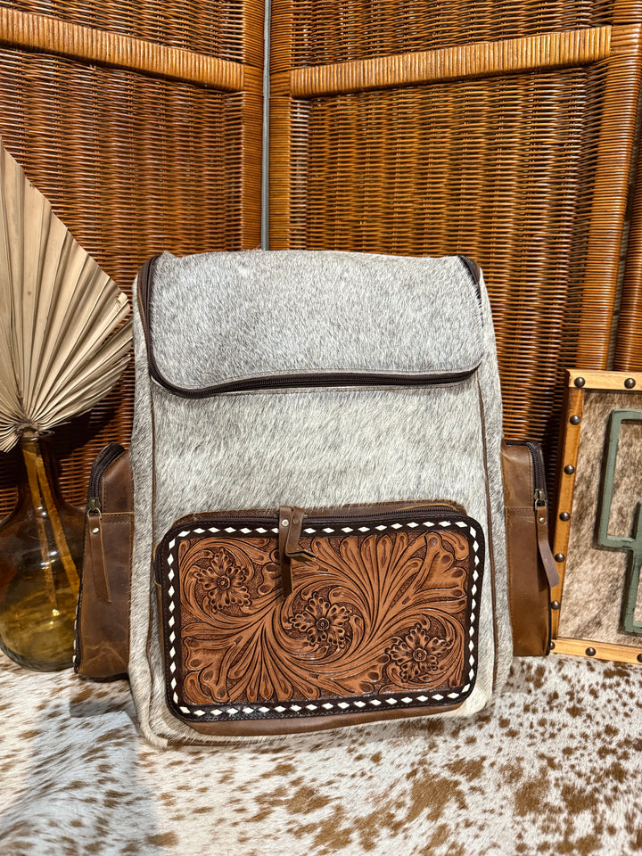Evangeline Cowhide Backpack #89