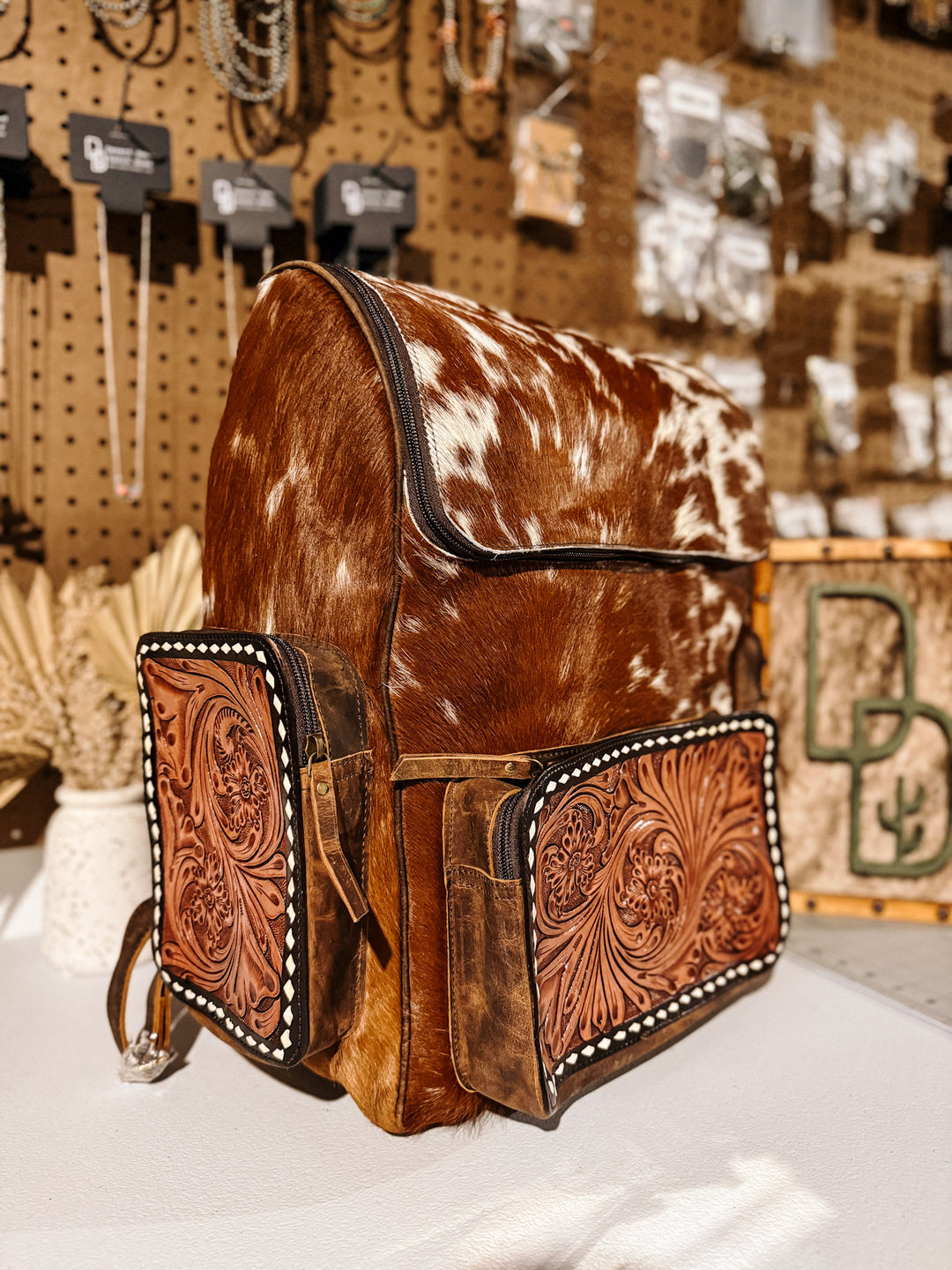 Evangeline Cowhide Backpack #35