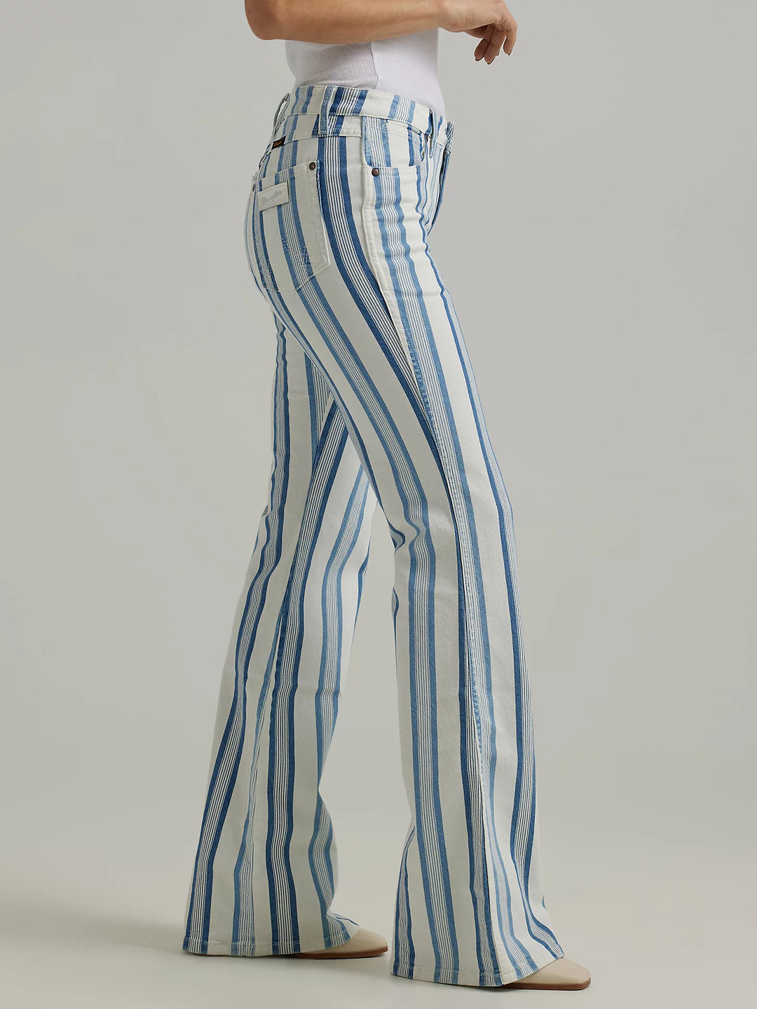 Wrangler: Gabby Retro Striped Flare Jean