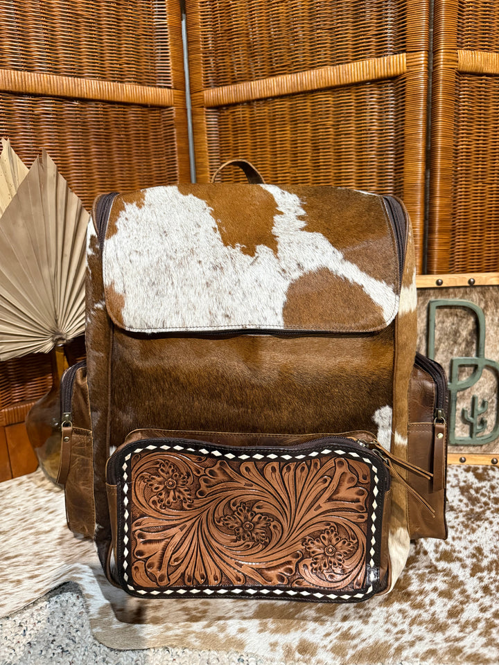 Evangeline Cowhide Backpack #100