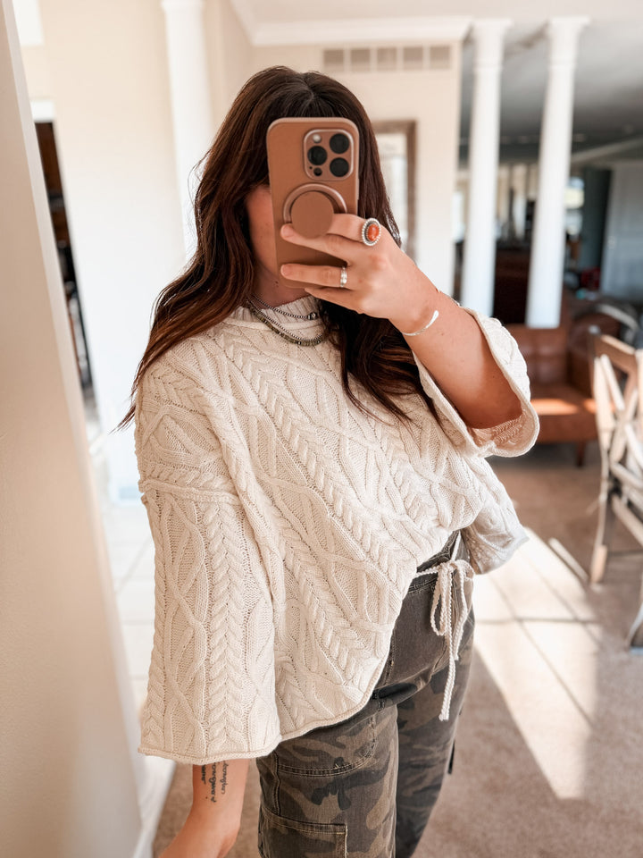 POL Cozy Cable Sweater