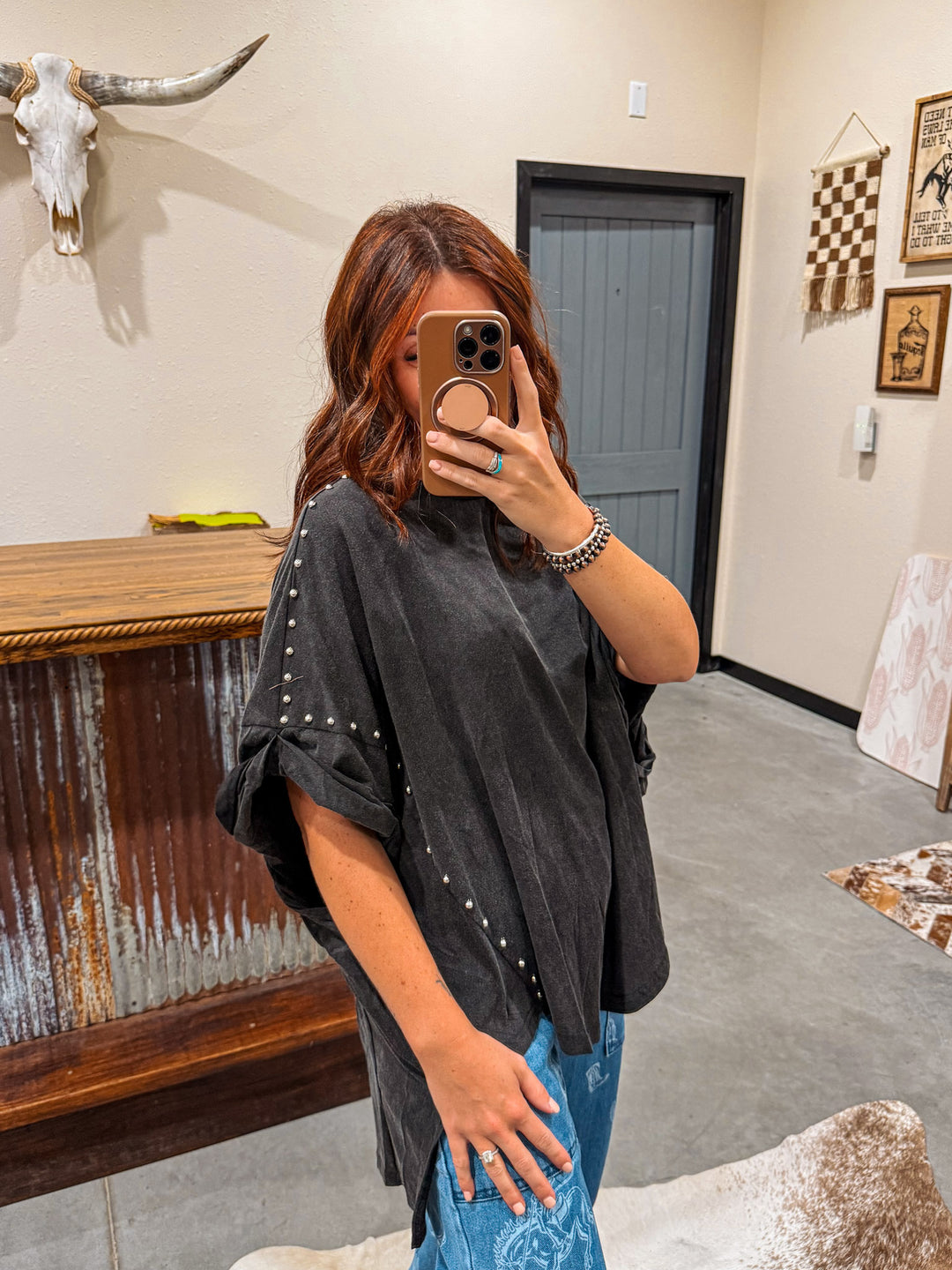 Black Jack Stud Top