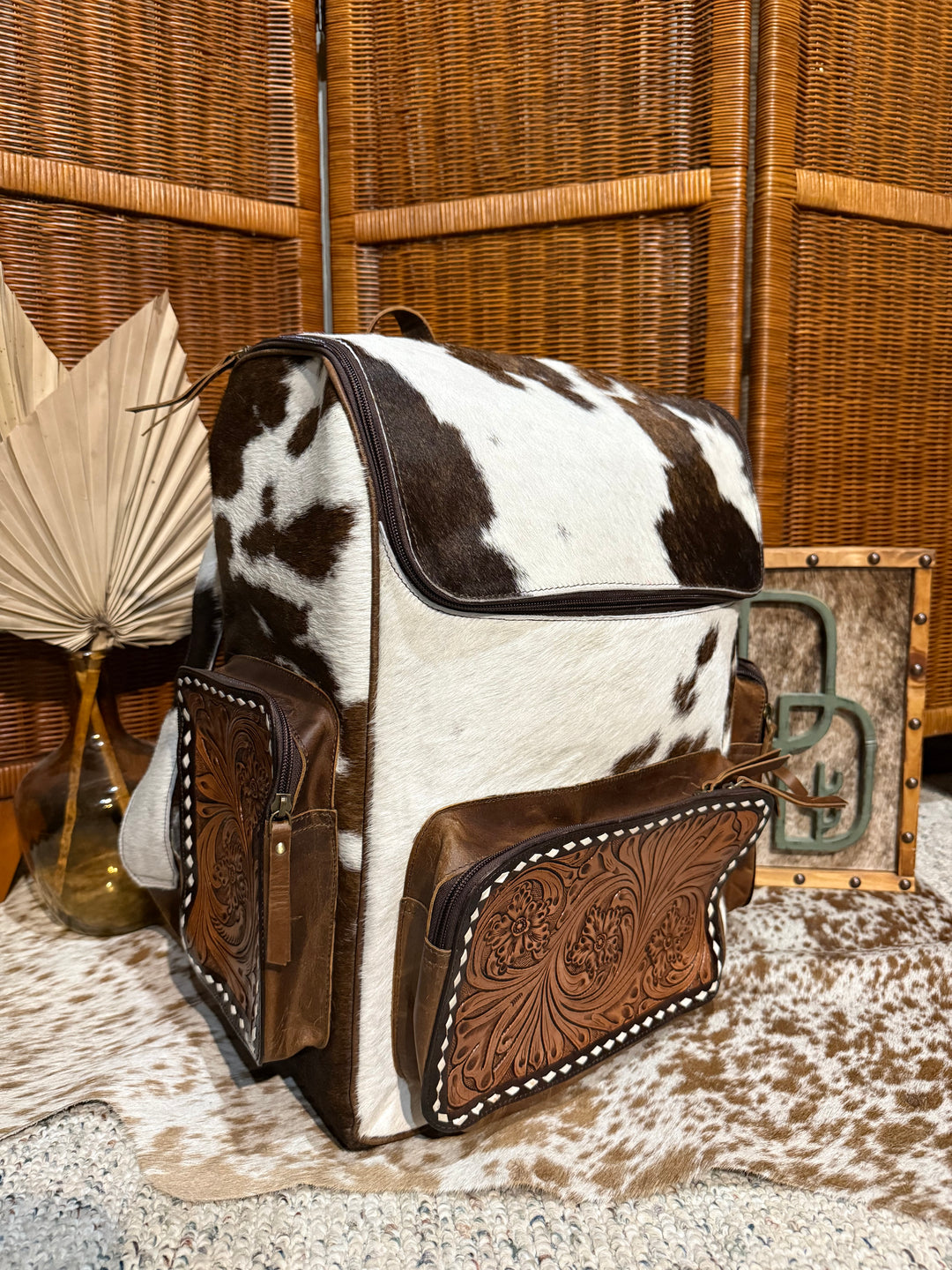 Evangeline Cowhide Backpack #68