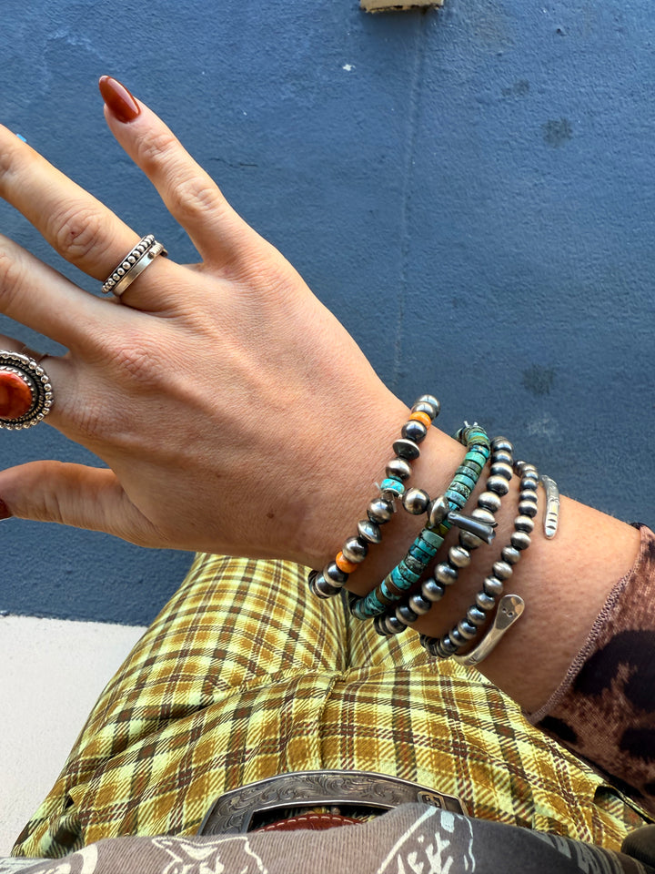 Tibetan Turquoise Stretchy Bracelet