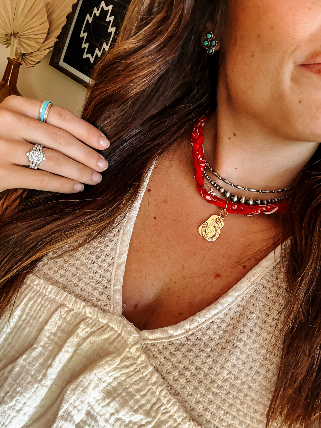 Good Luck Chuck Bandana Necklace