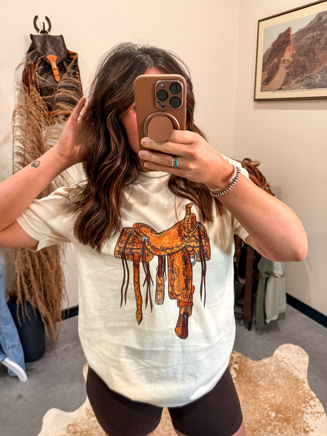 Tooled Saddle Tee