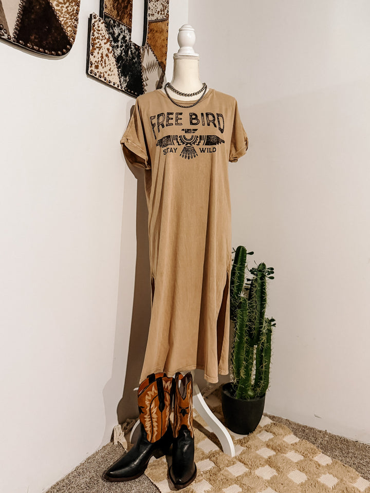 Free Bird Tee Shirt Dress