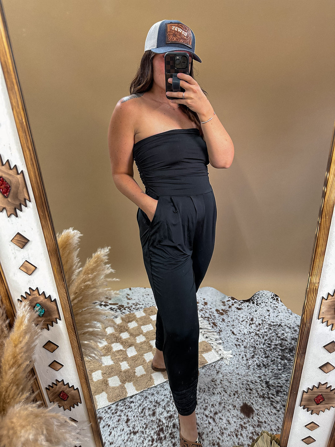 Essentials Jumpsuit: Black