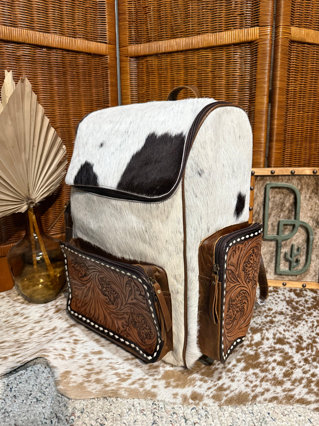 Evangeline Cowhide Backpack #91