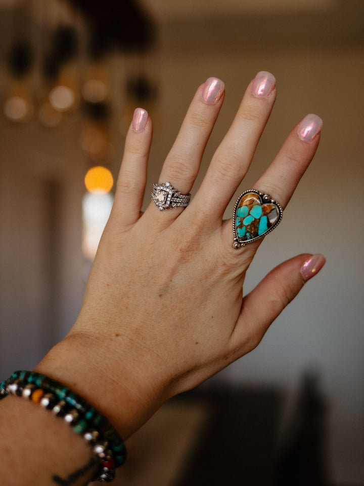 Heart Breaker Adjustable Ring: Spiny #1