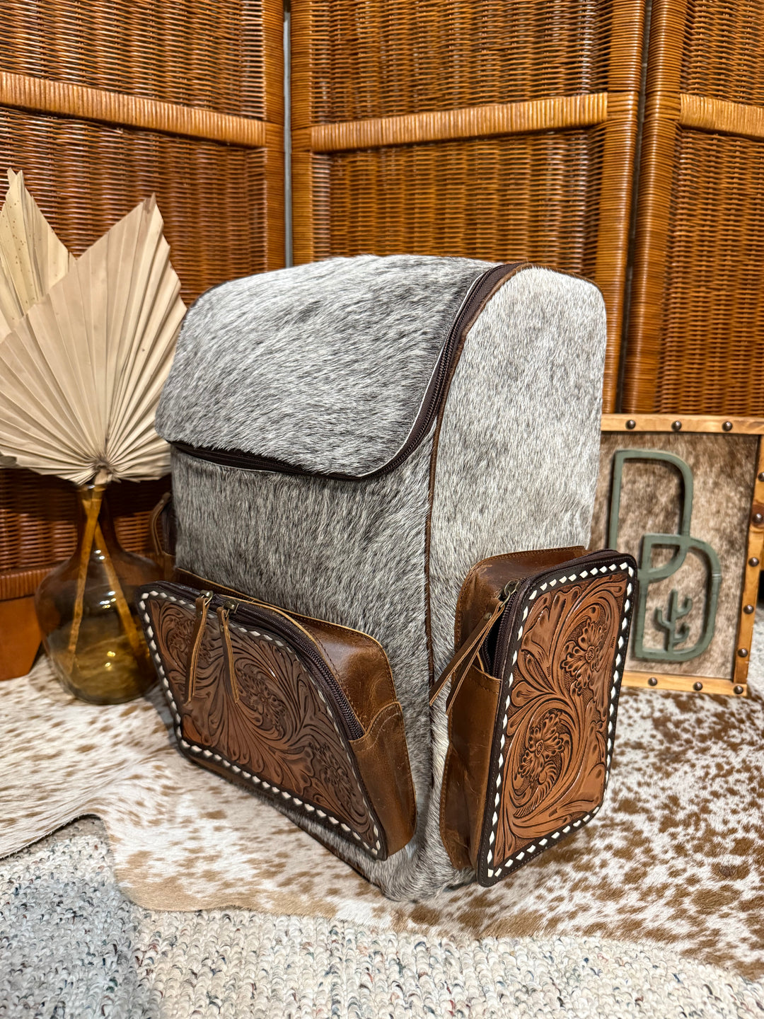 Evangeline Cowhide Backpack #72