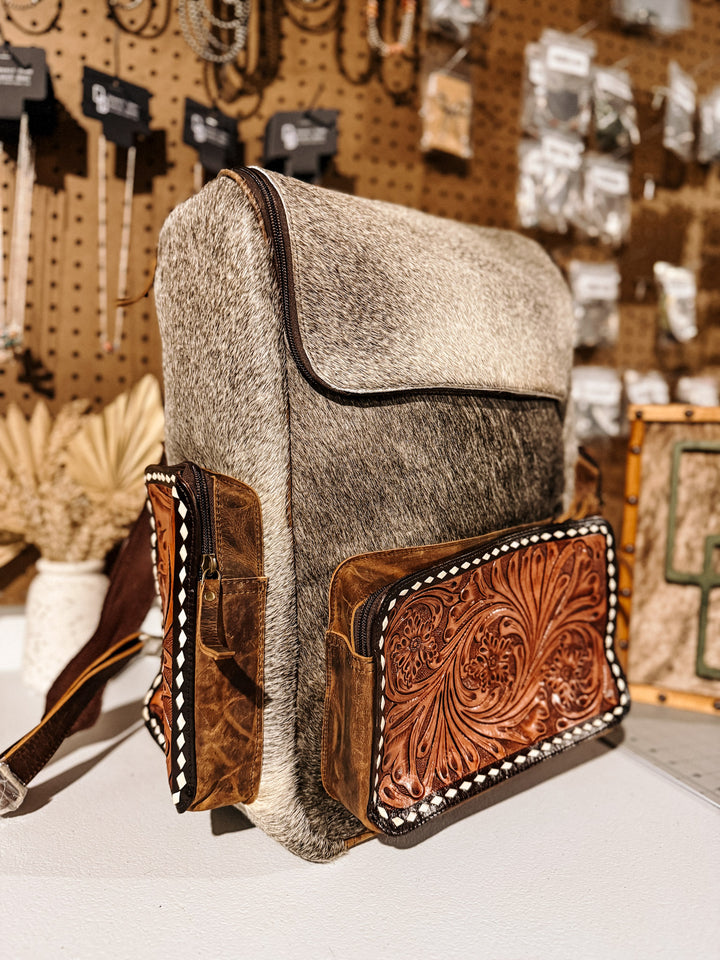 Evangeline Cowhide Backpack #50