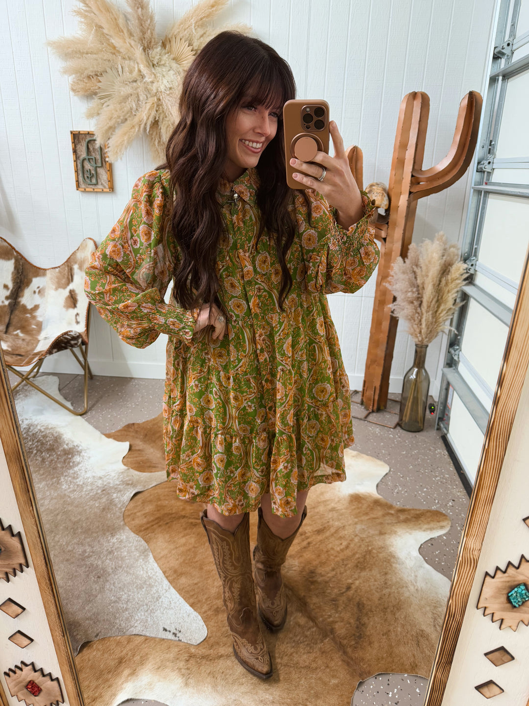 Billings Floral Button Down Dress