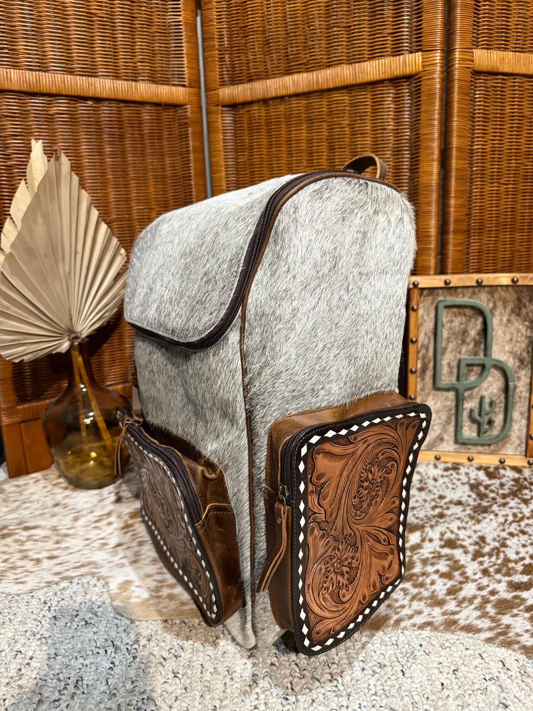 Evangeline Cowhide Backpack #89