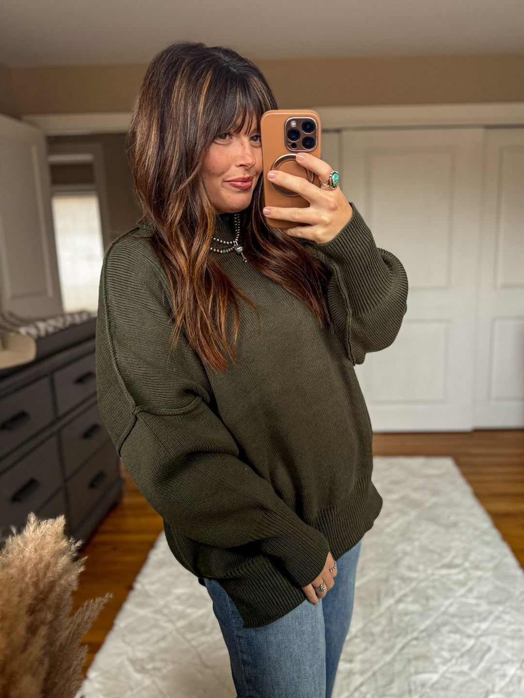 Desert Sweater: Dark Olive