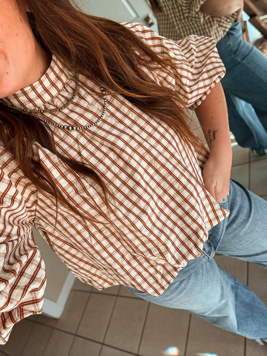 Gracie Gingham Top