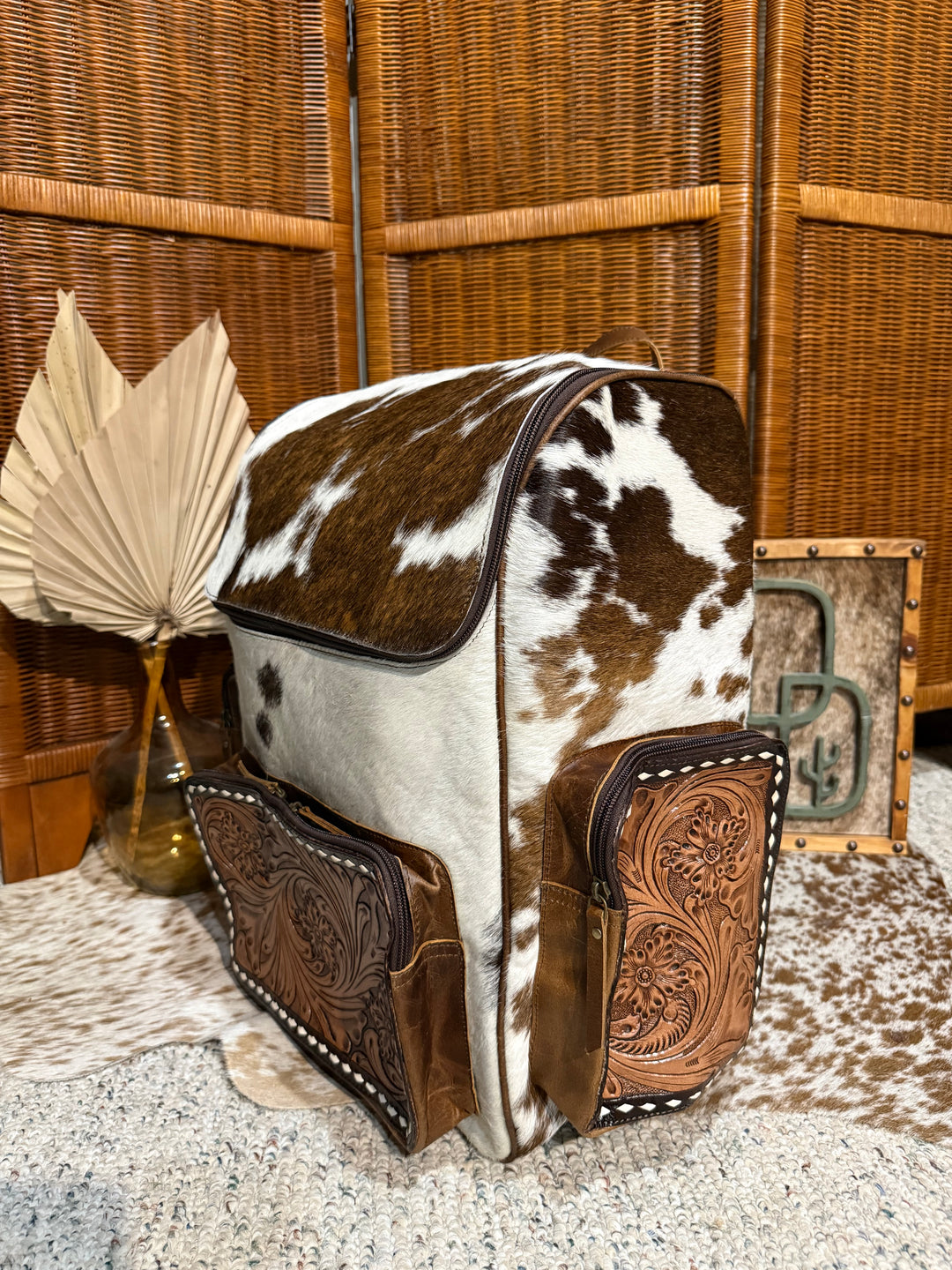 Evangeline Cowhide Backpack #76